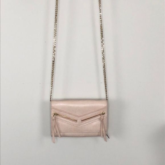 Botkier Blush and Gold Leather Crossbody Bag - Picture 3 of 9